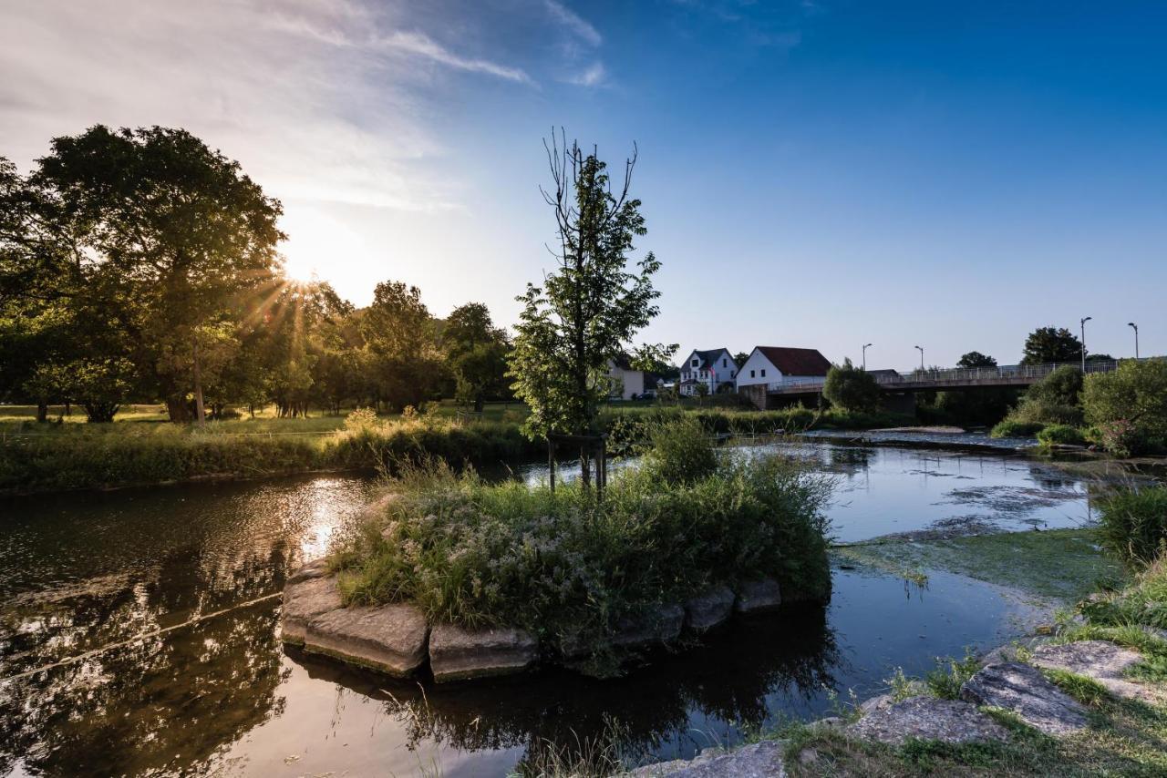 Ferienwohnung Im Bahnhof Luegde Lügde Exterior foto